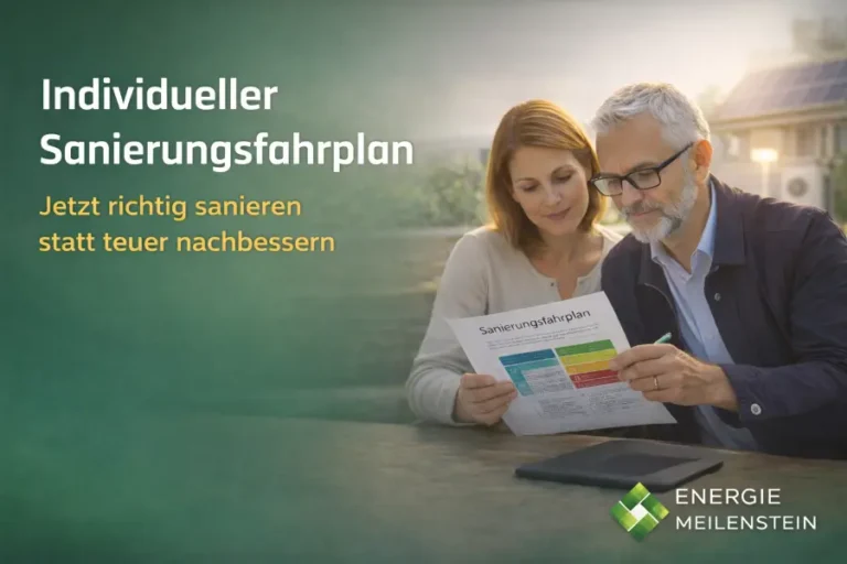 Hausbeitzer prüft individuellen Sanierungsfahrplan zur energetischen Sanierung eines Wohngebäudes